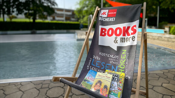 B&uuml;cherecke im Oberwarter Freibad