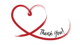 Herz mit Dankeschön