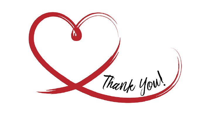Herz mit Dankeschön