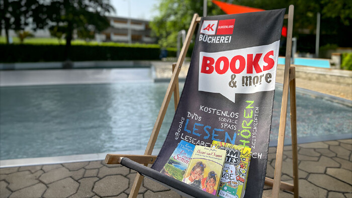 B&uuml;cherecke im Oberwarter Freibad