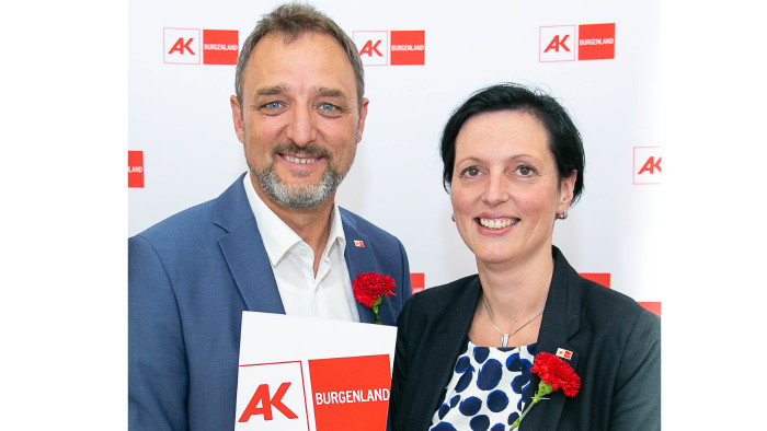 AK Präsident Gerhard Michalitsch und AK Vizepräsidentin Bianca Graf © AK Burgenland, AK Burgenland AK © AK Burgenland, AK Burgenland