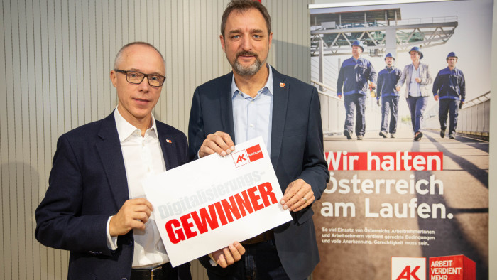 AK-Direktor Mag. Thomas Lehner und AK-Präsident Gerhard Michalitsch © Roman Felder, AK Burgenland AK-Direktor Mag. Thomas Lehner und AK-Präsident Gerhard Michalitsch © Roman Felder, AK Burgenland
