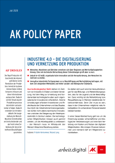 Policy Paper Industrie 4.0 © AK Wien