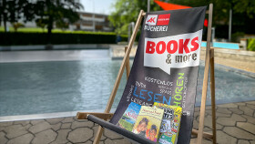 B&uuml;cherecke im Oberwarter Freibad